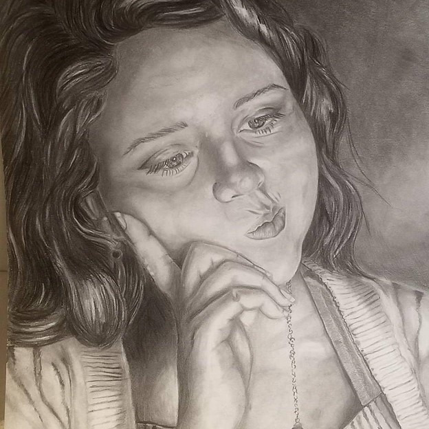 Self portrait  graphite on bristol  size unknown   ae price unknown hgjtdm