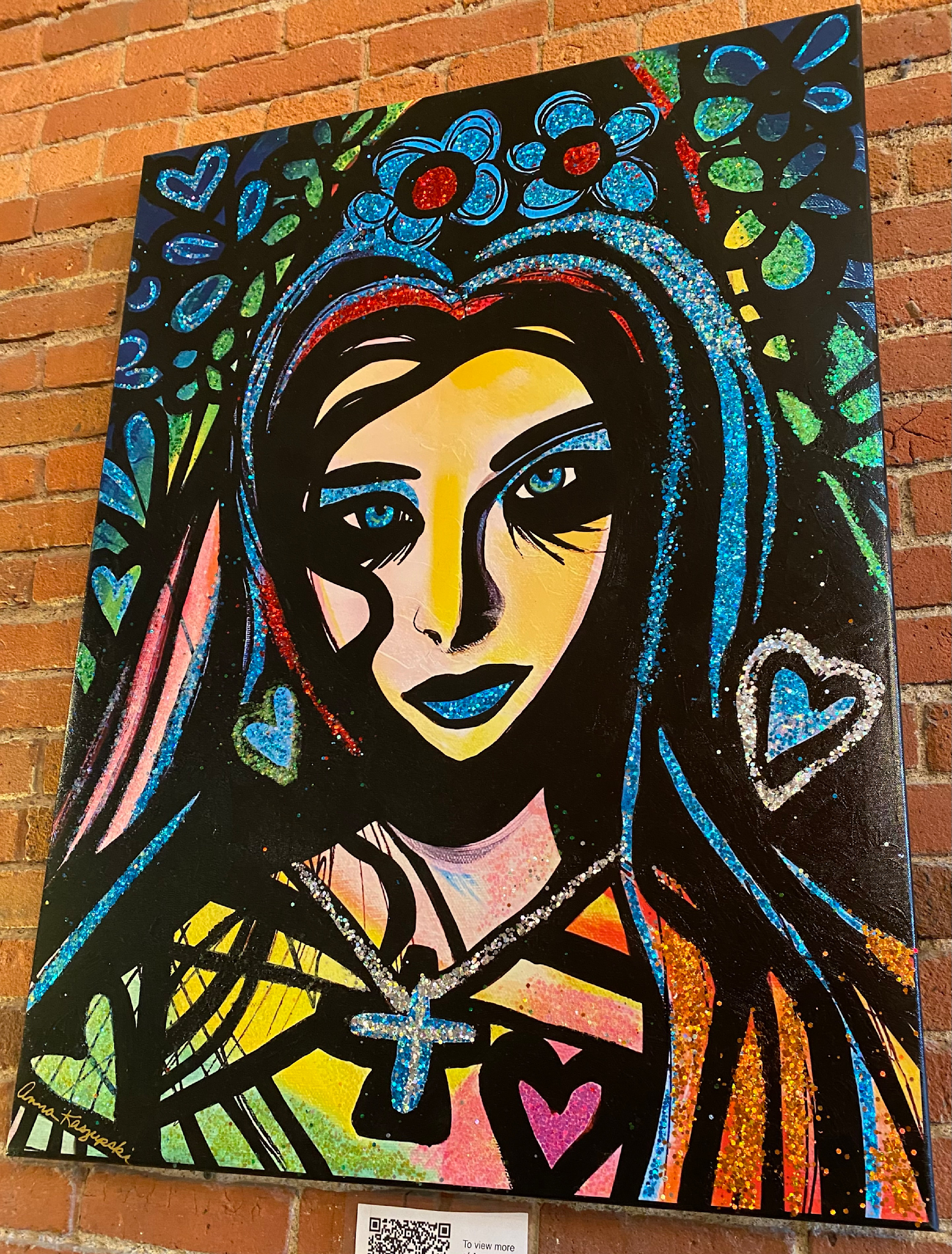 絵画　ANNA．Ｋ Specialty glitter hand embellished works Art | Art by Anna K.