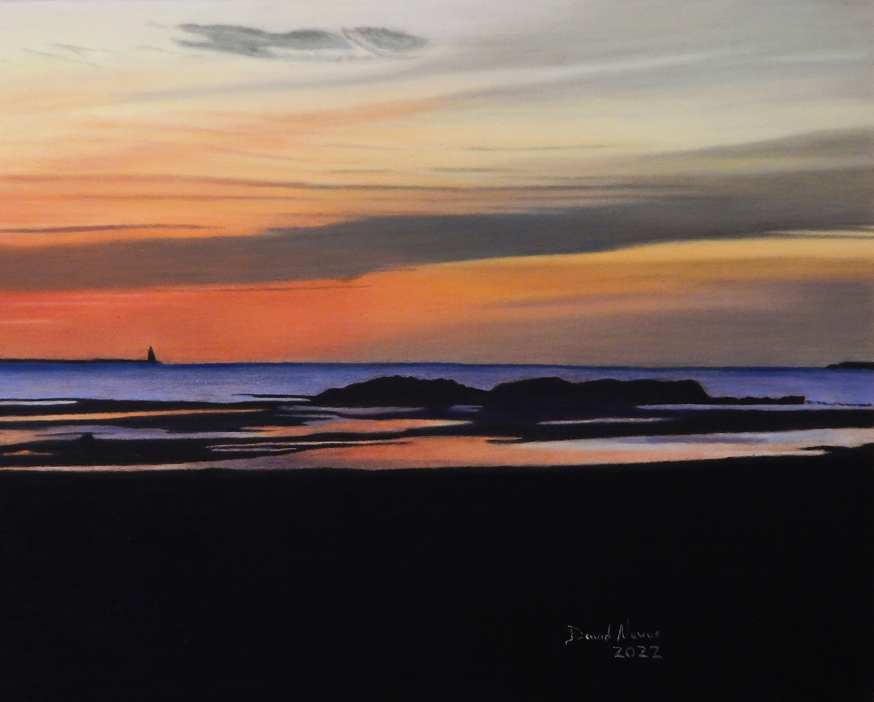 Morning ocean west haven sound ocean 8 x 10 jjodud