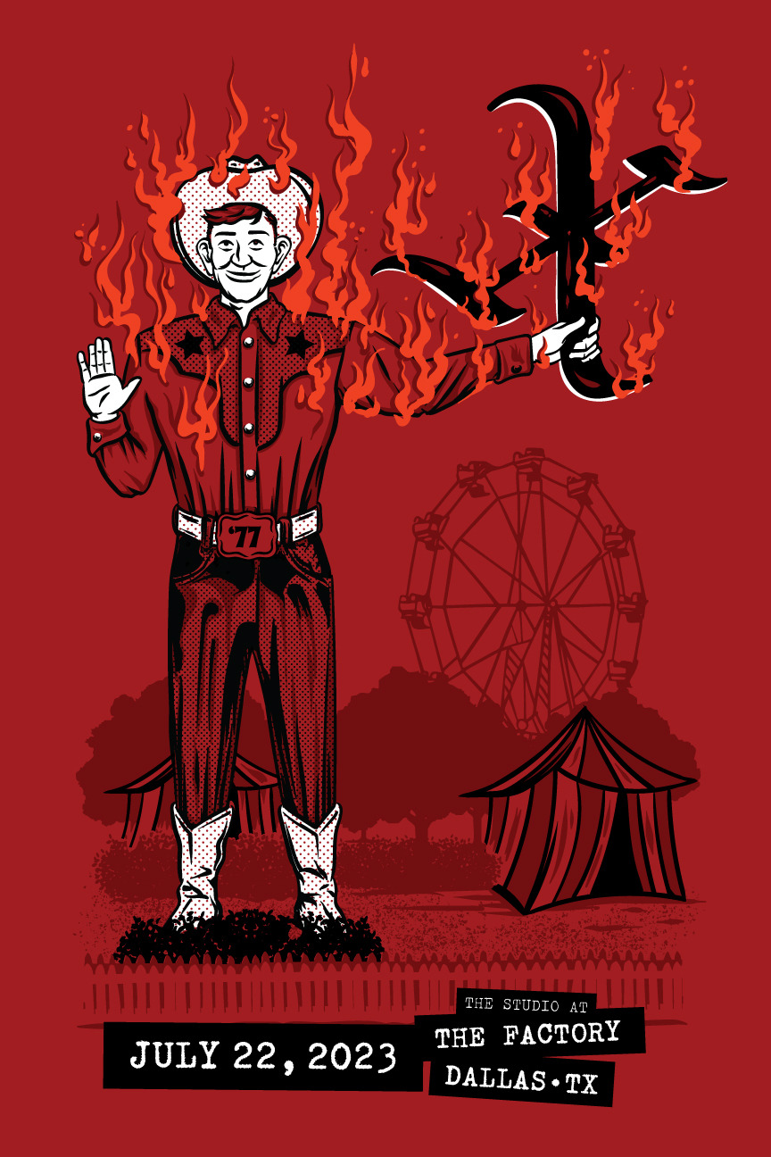 X gig poster dallas 2023 owttqh