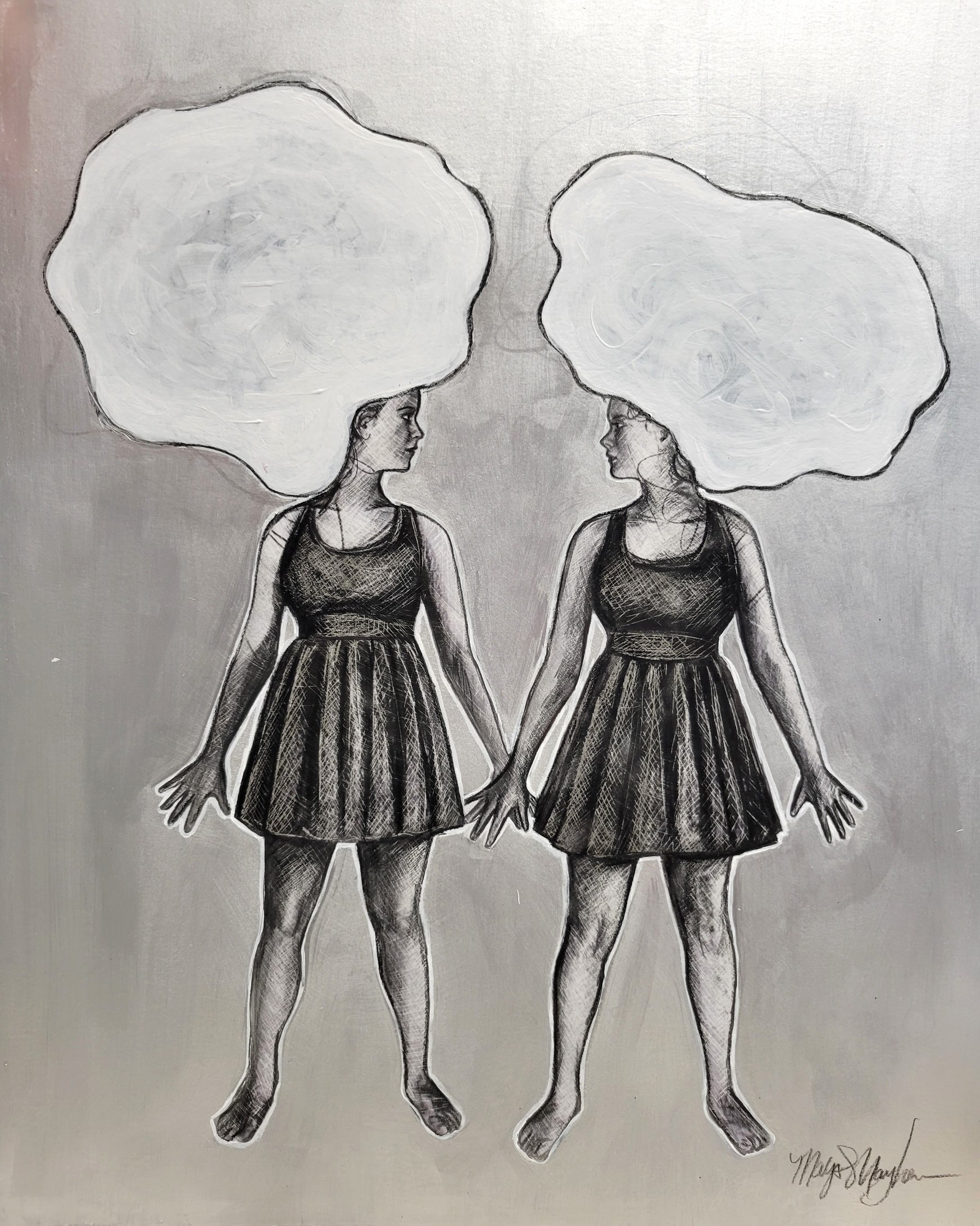 2023 doppelganger head in clouds 16x20 mays mayhew. jx2c1g