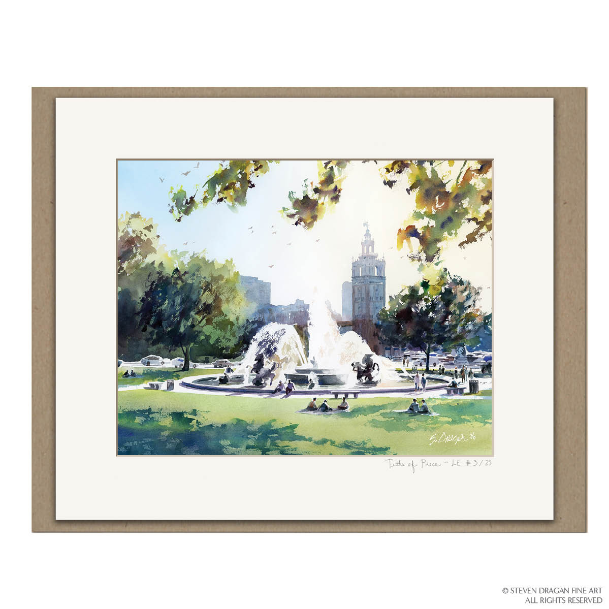 Kc Plaza 4 Fountain Limited Editions Art | Steven Dragan