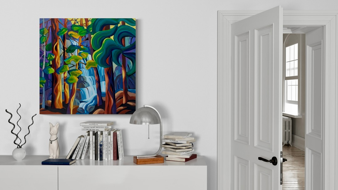 
        <div class='title'>
          White cabinet in hallway
        </div>
       