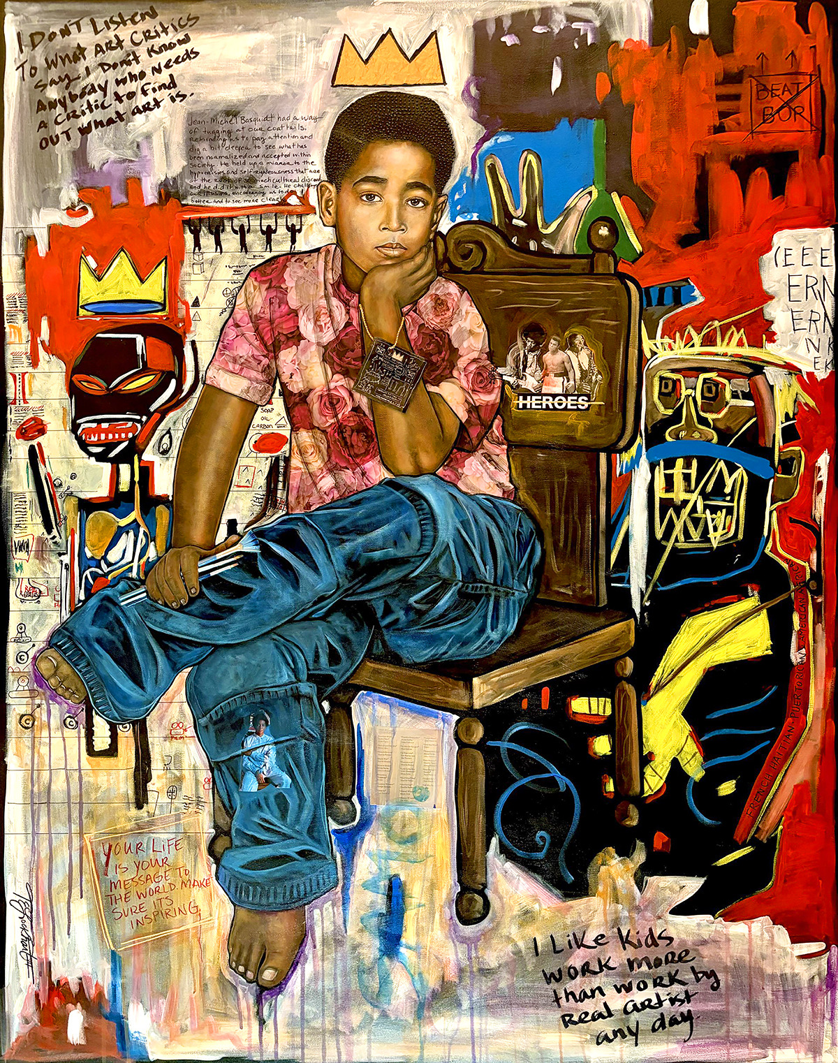 Roses for a king basquiat small fvag0j