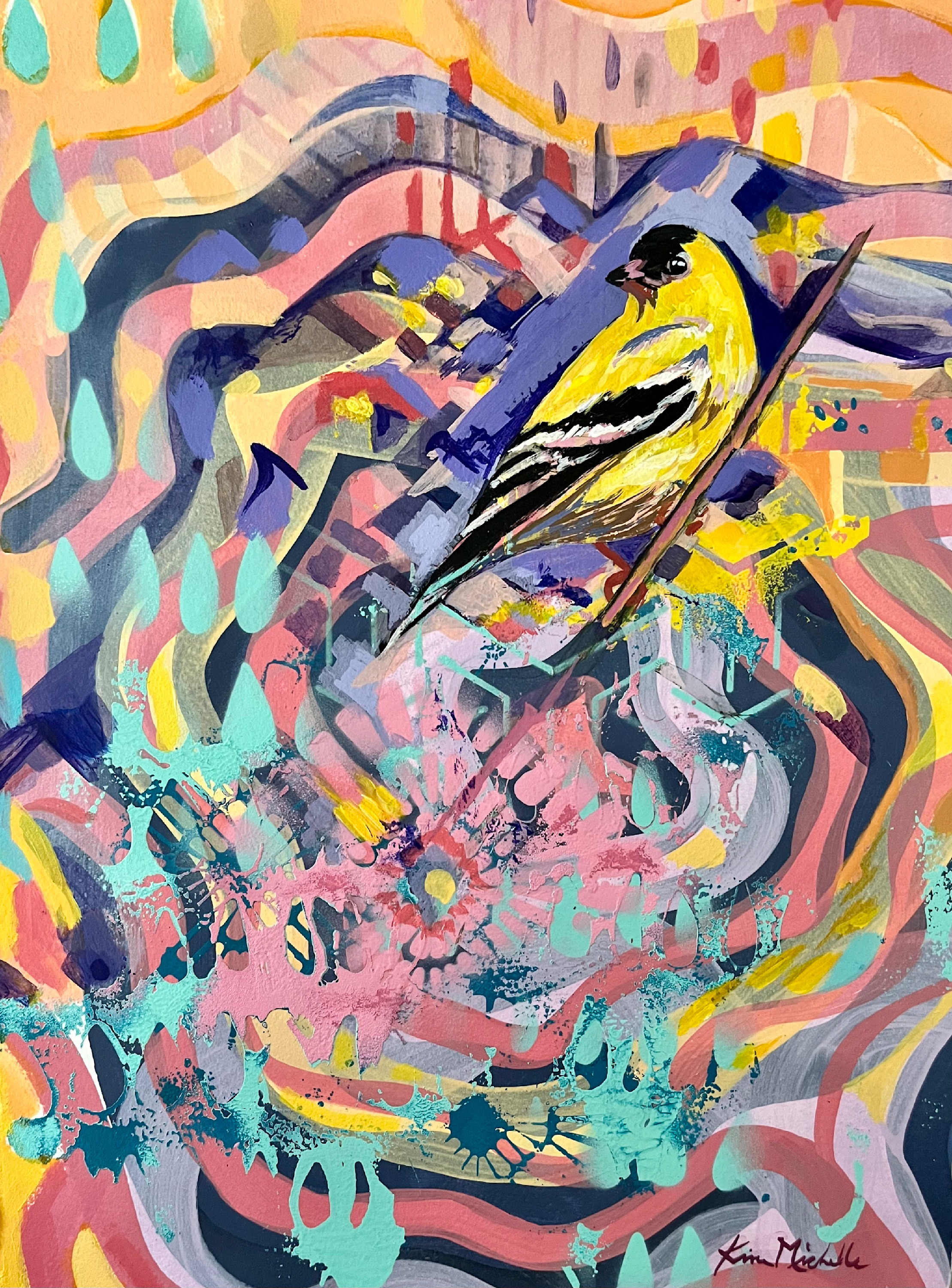 Goldfinch in the whirlwind nslh50