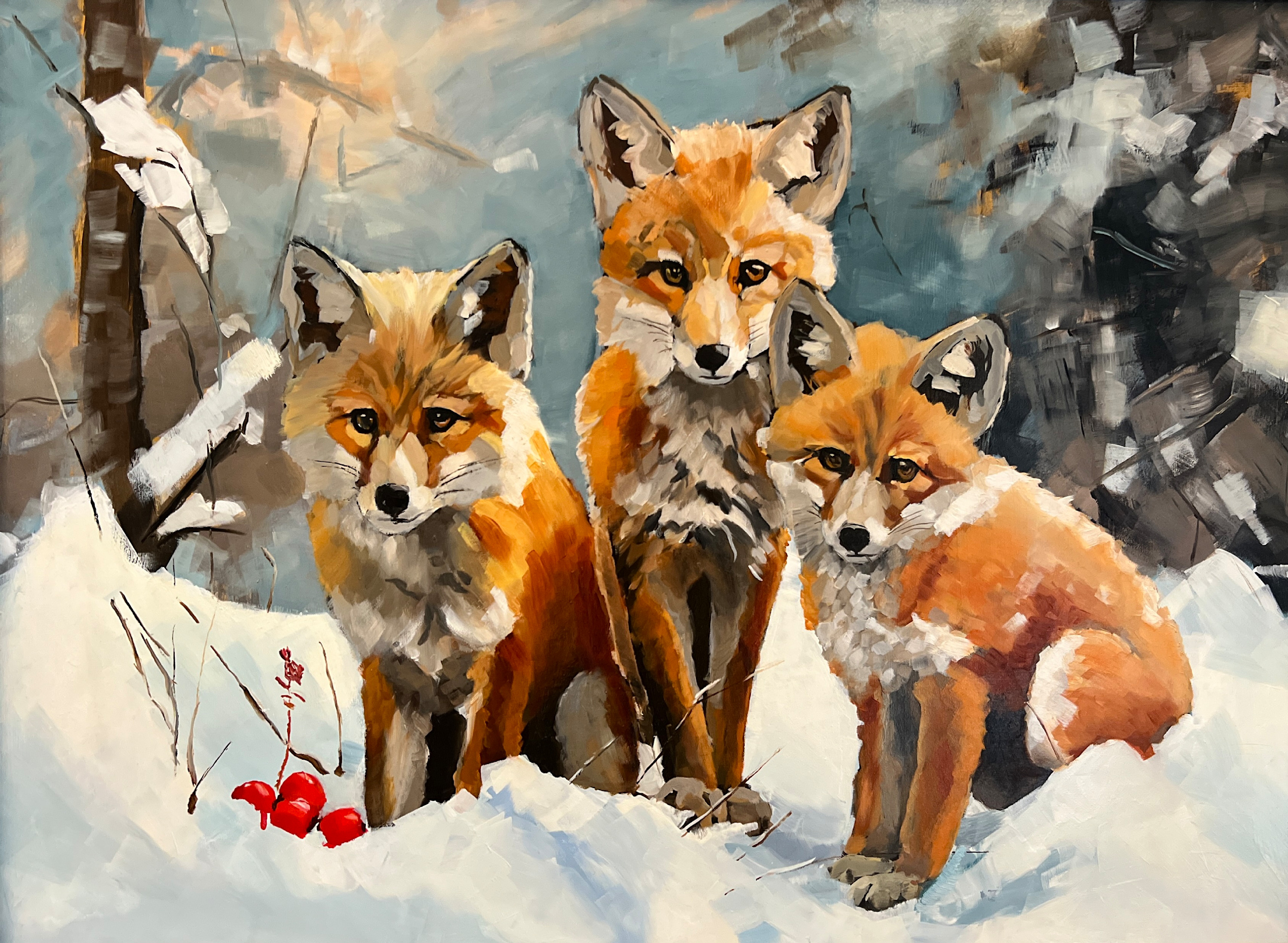 Three foxes low res 100 uvra3z