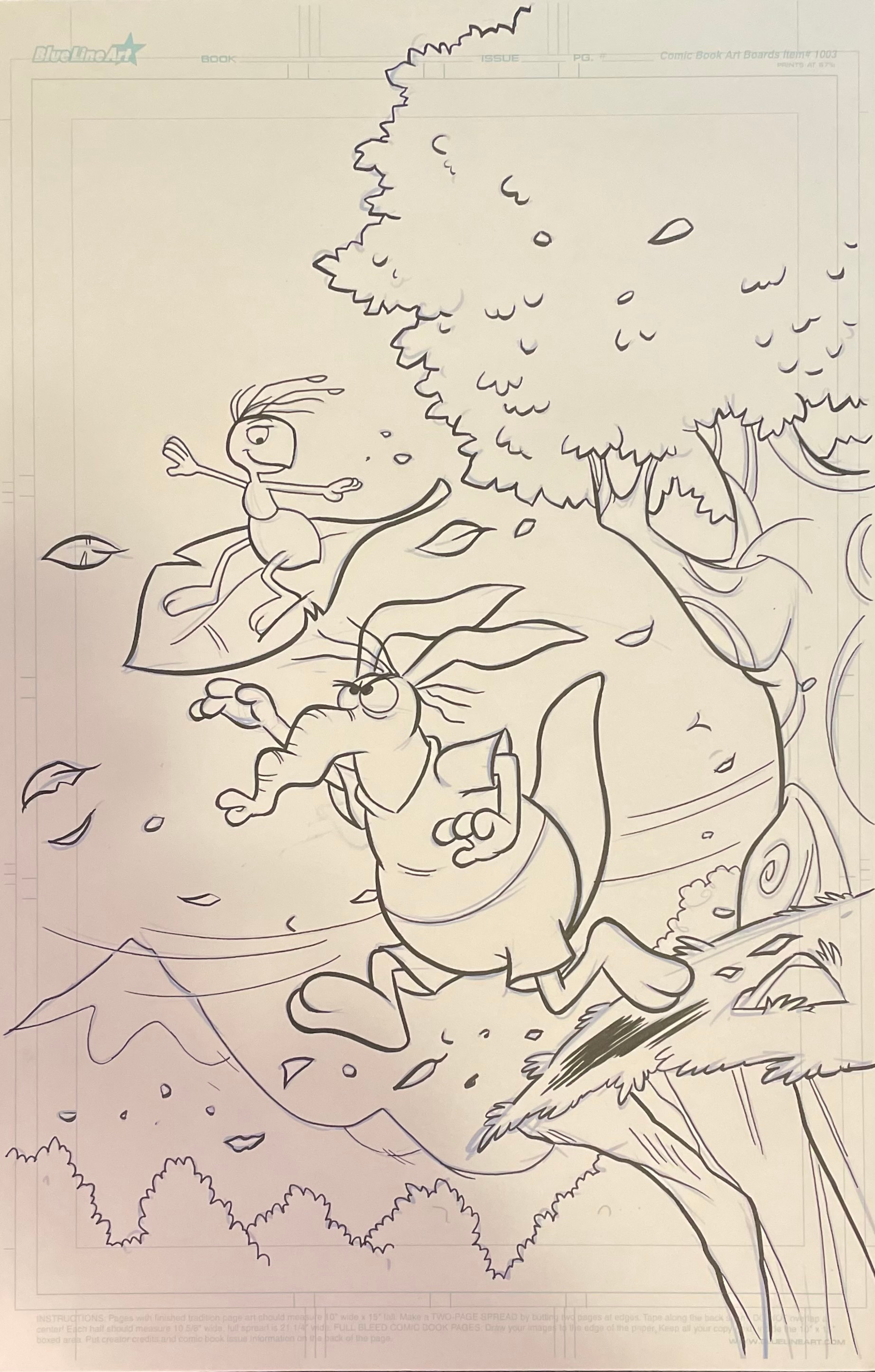 Ant And The Aardvark #1 Art | ToonBaboon Art LLC, image size:1844x2890