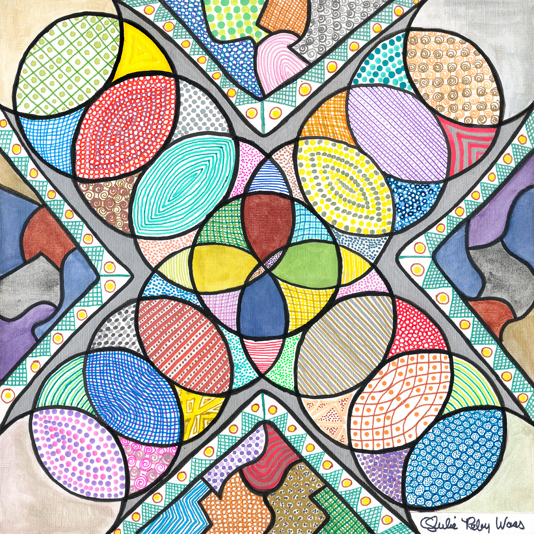 UNION アート Intersection Art | Intuitive Abstract Art by Julie