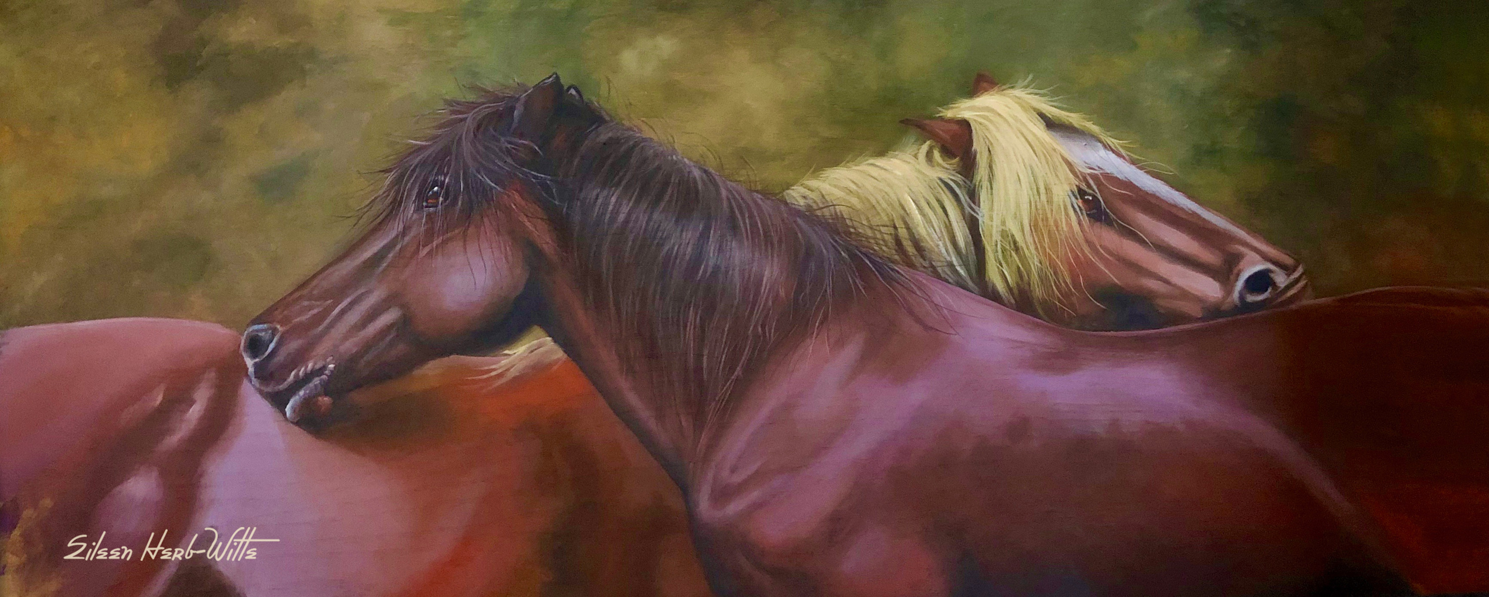 
        <div class='title'>
          Eileen Herb Witte Horses Scratching Backs Copy
        </div>
       
