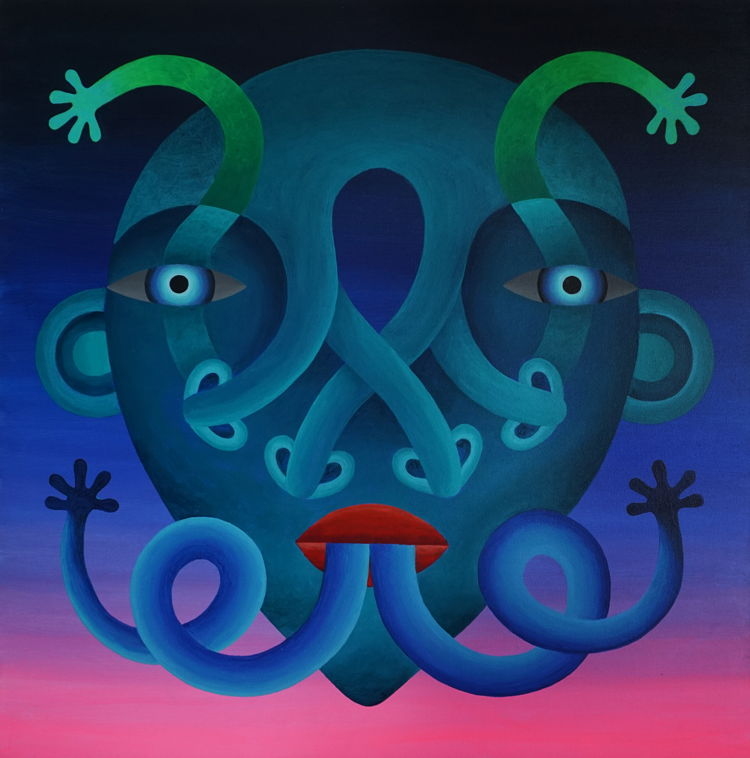
        <div class='title'>
          MIDNIGHT JOCKER   Acrylic on Canvas   30
        </div>
       