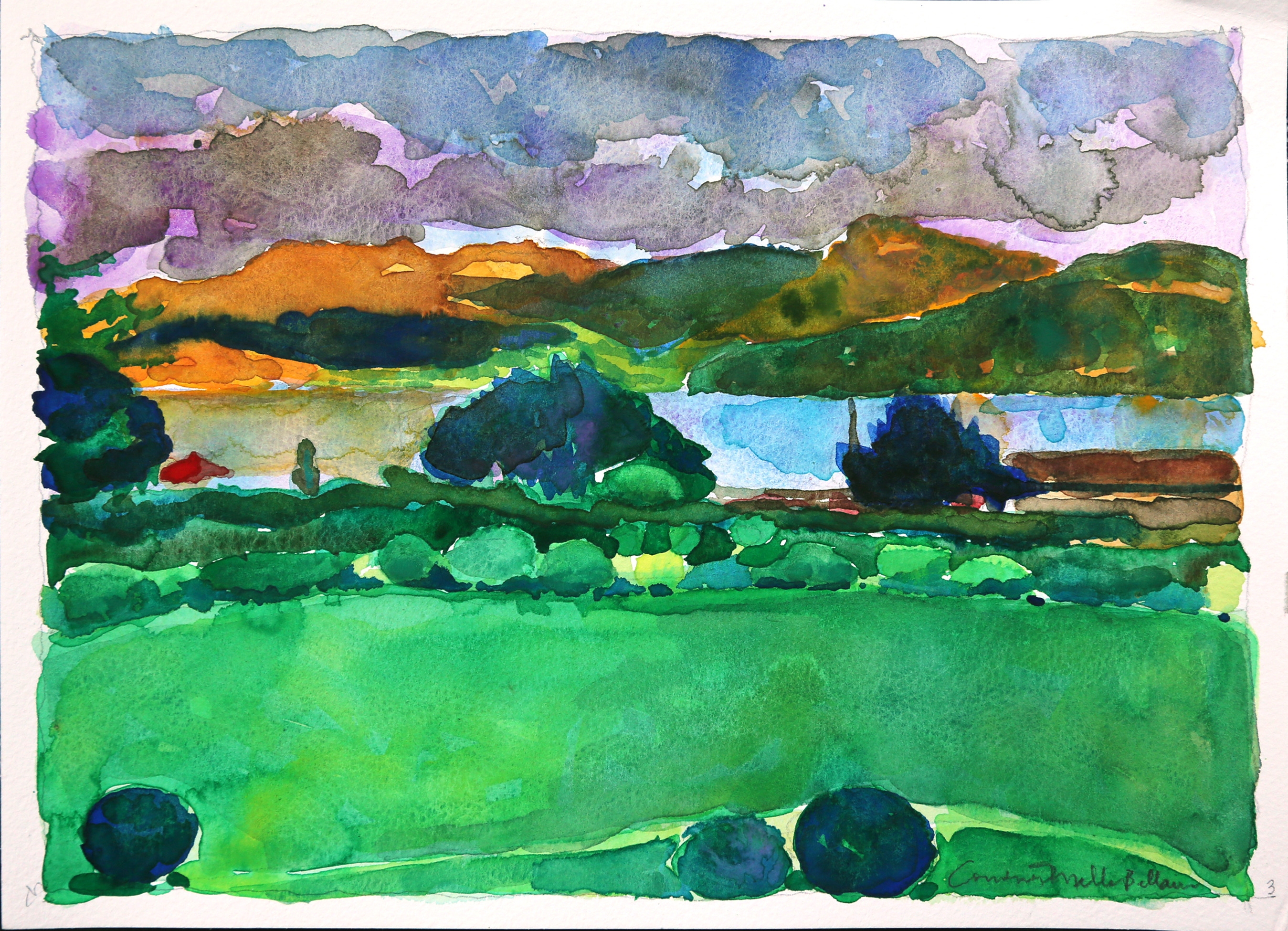 798 view of the lake with changing weather g7xlmh