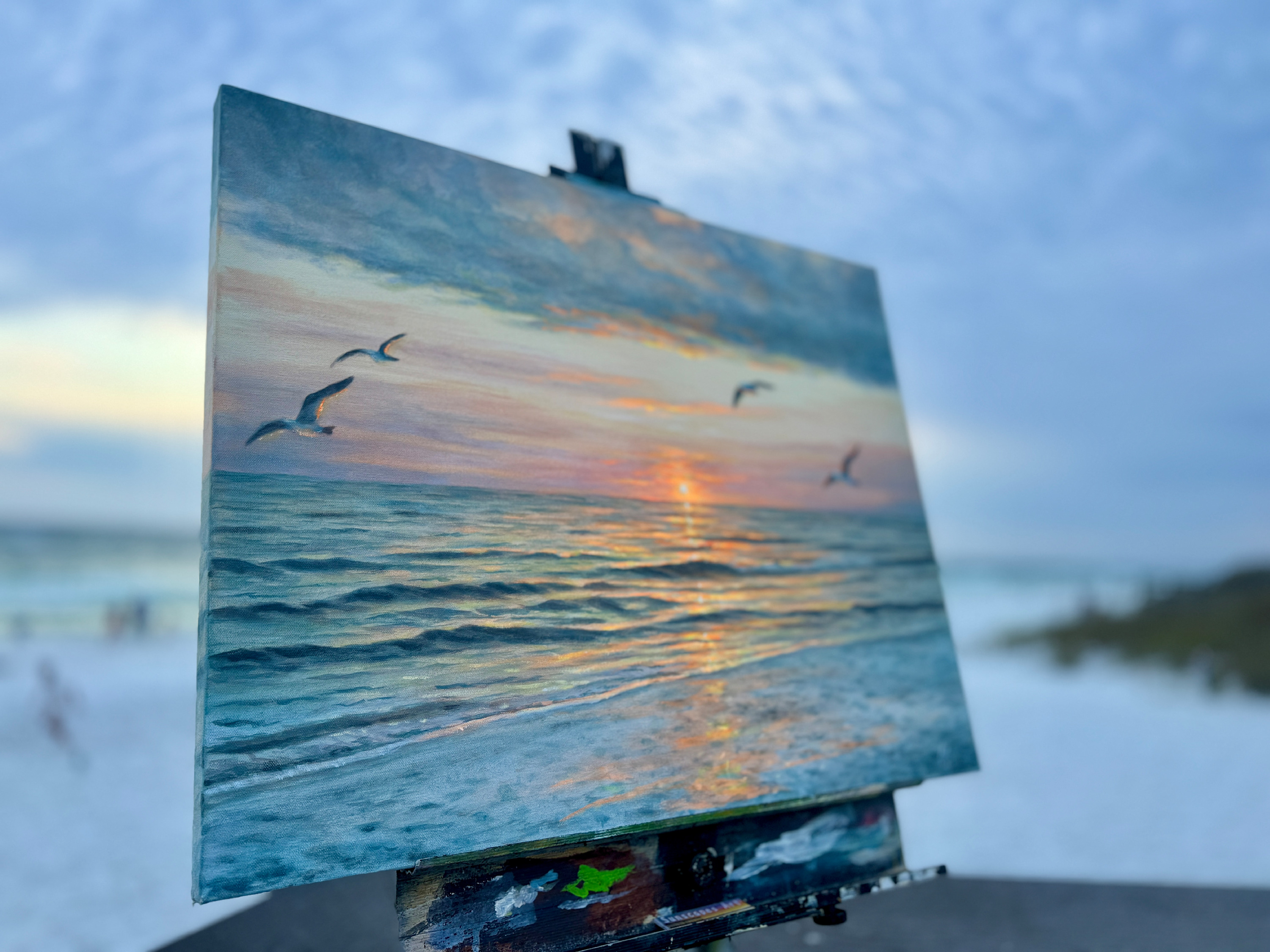 
        <div class='title'>
          Sunset Serenade: Live Beach Painting
        </div>
       
        <div class='description'>
          Immerse yourself in the tranquility of a beachside sunset, as I bring the moment to life through vibrant brushstrokes and colors, capturing the essence of the coastal experience in this stunning live painting.
        </div>
      
