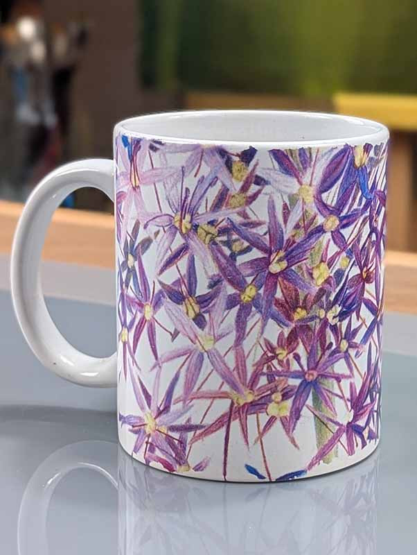 Back view of Costa's Hummingbird Mug – Petal Pusher
