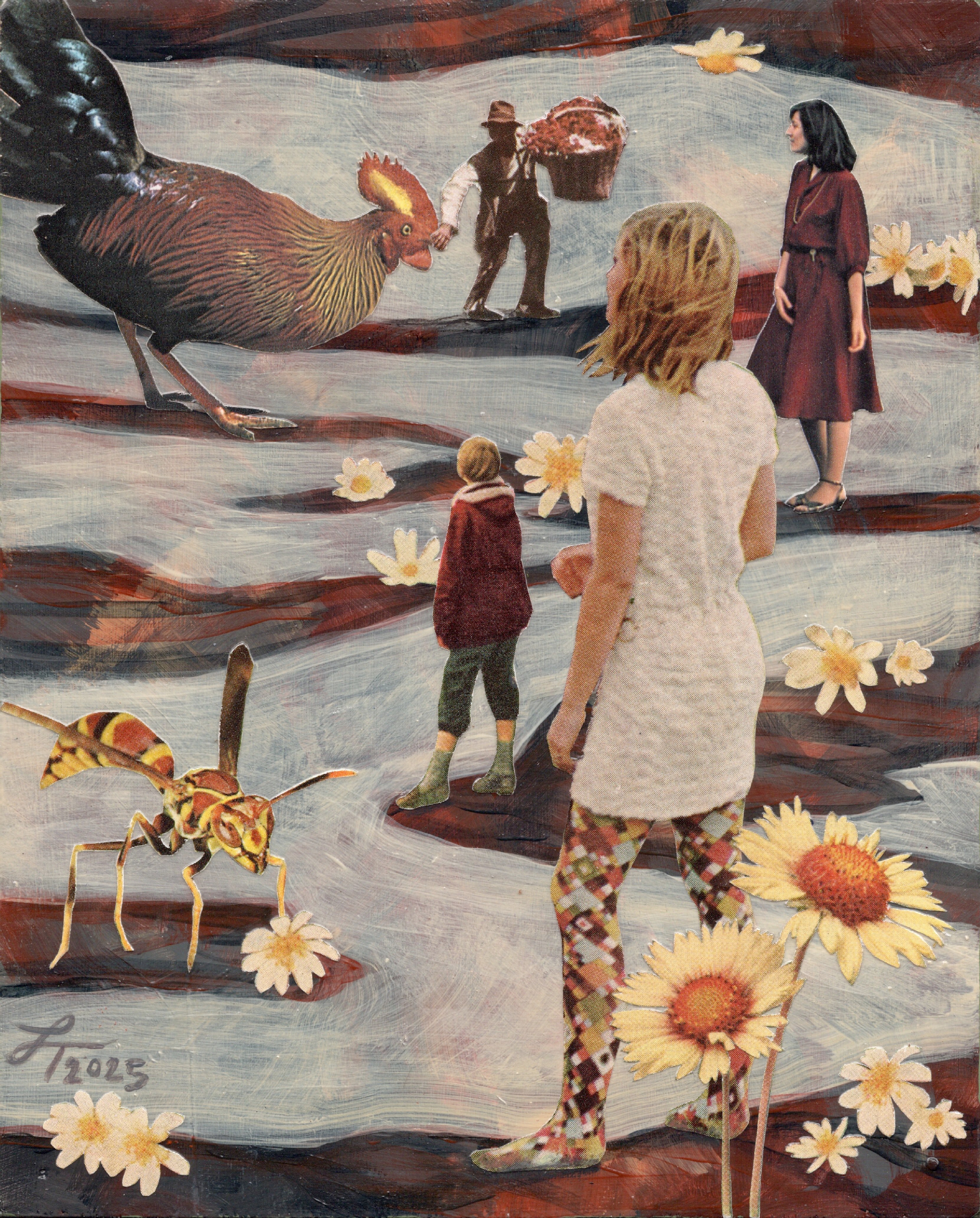 Thompson leavetheniceladiesalone 5.5x7 mixedmediacollage 2025 md brehrs