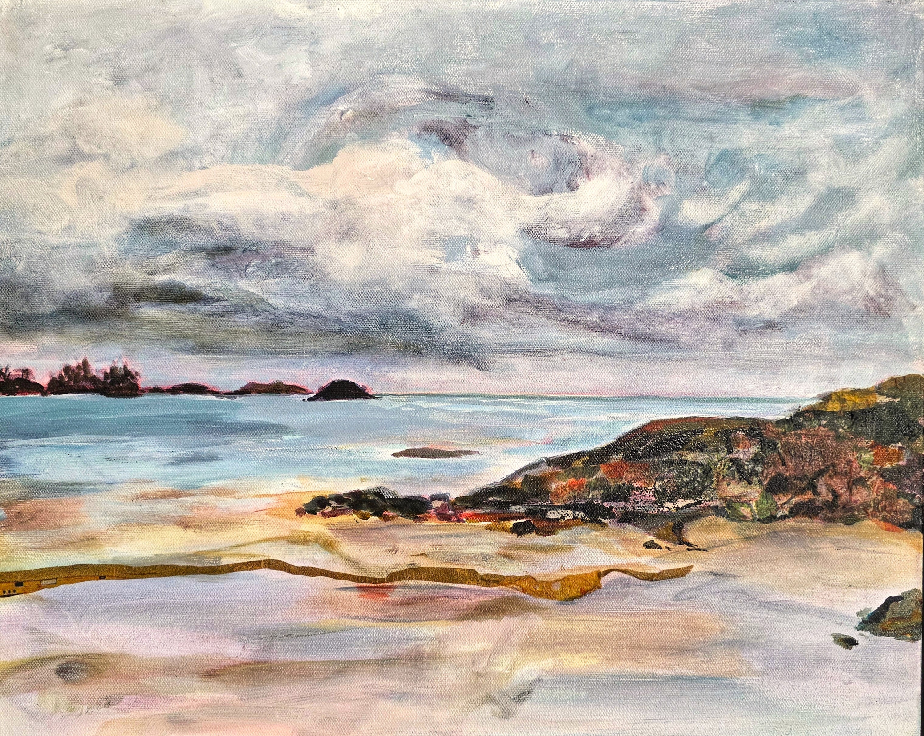 Awe 20x16 acrylic and paper on canvas arden rose rzxbjk