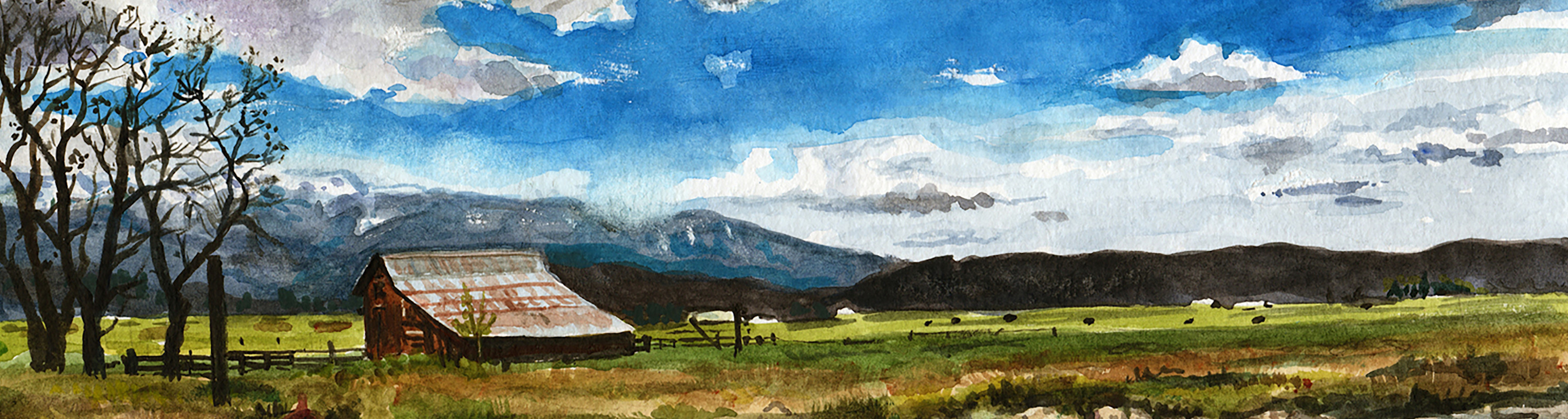 
        <div class='title'>
          Scott River Barn 14 x18  Watercolor Sold but availble as a print (1)
        </div>
       