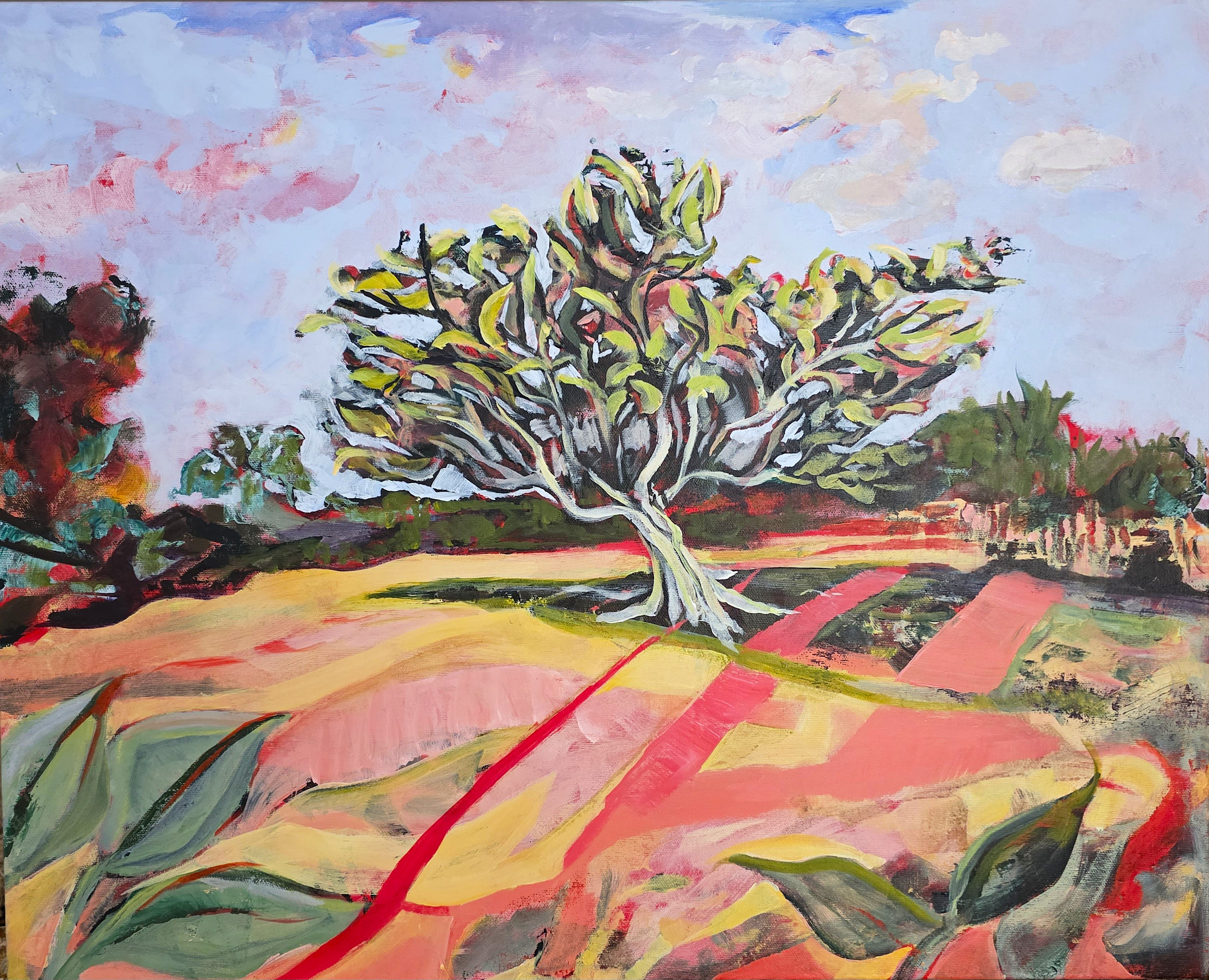 French meadow 24x20 acrylic on canvas 595 arden rose o4rv9o