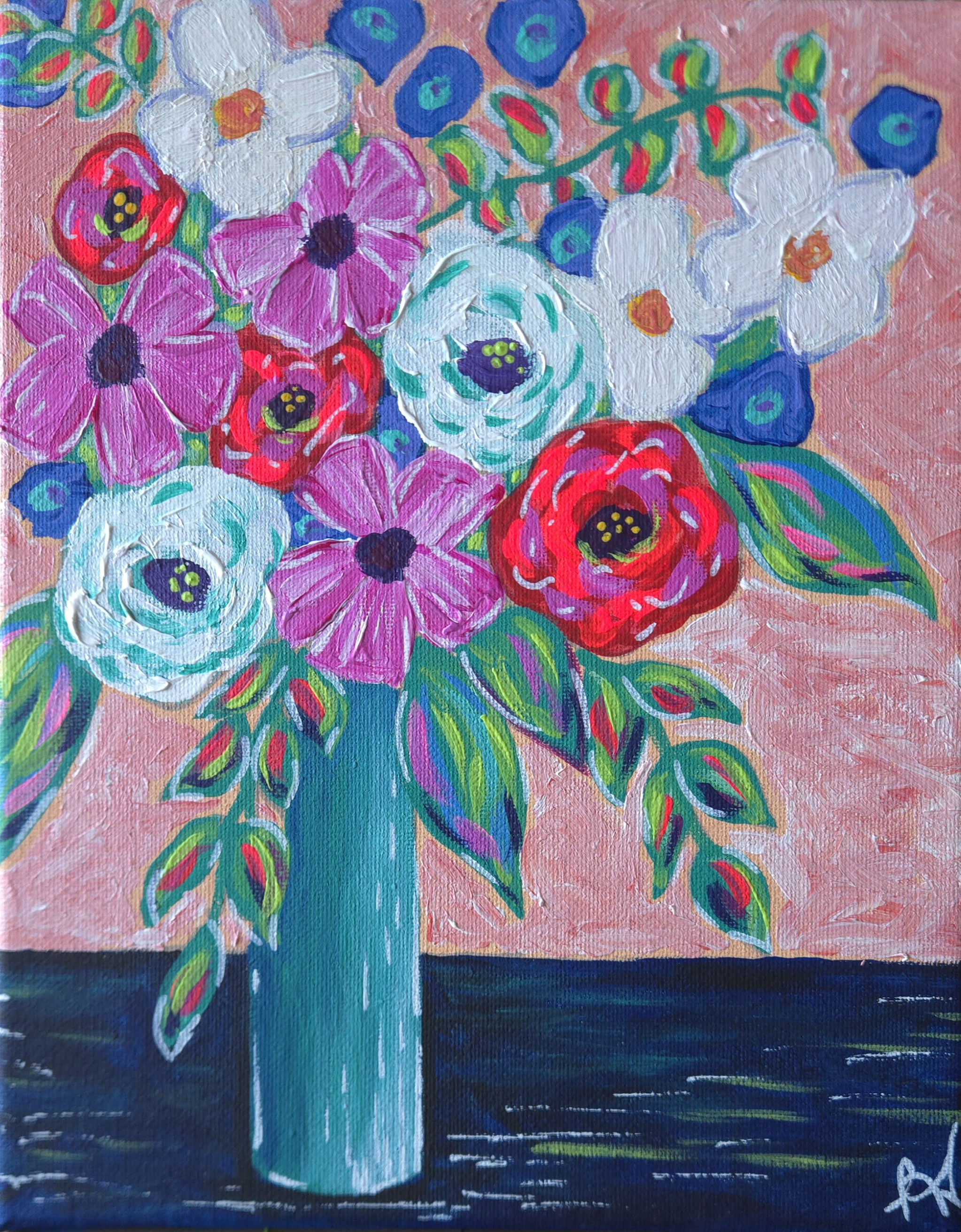 Vibrant floral symphony 10x8 50 floral dyqxda