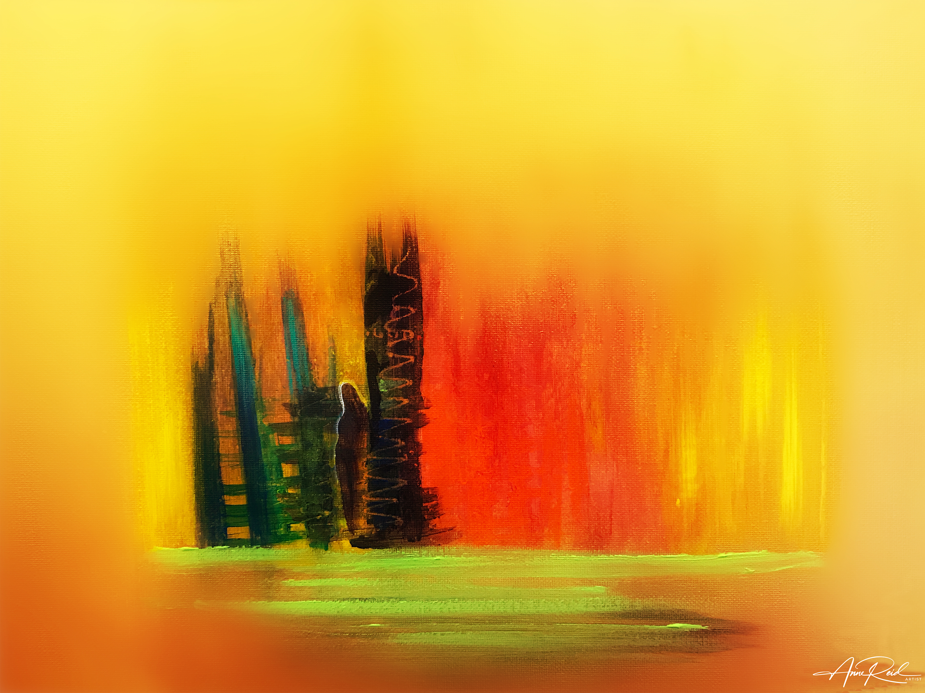 Cleft 2 by Anne Reid Artist shown as an open edition fine art print.