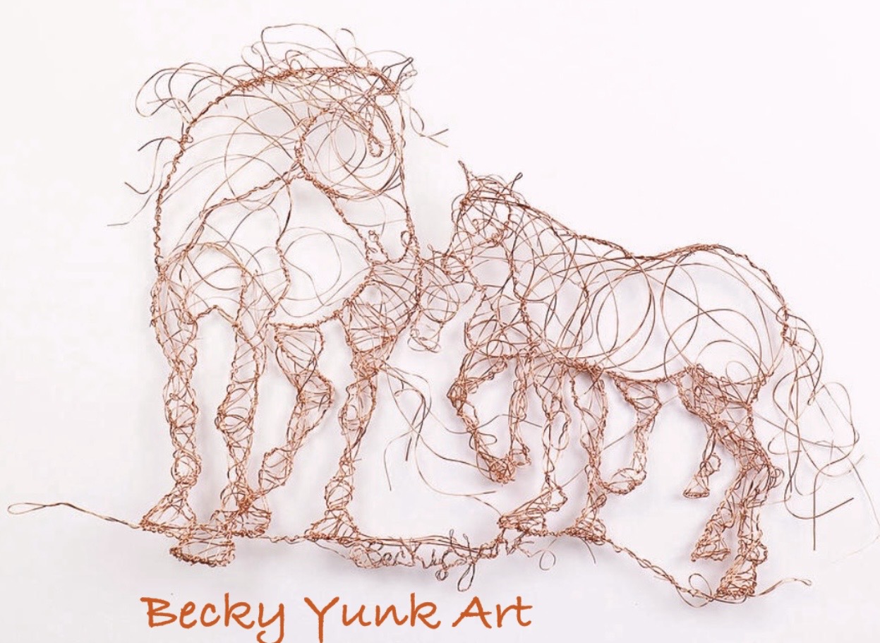 Becky Yunk | Horse Wire Art