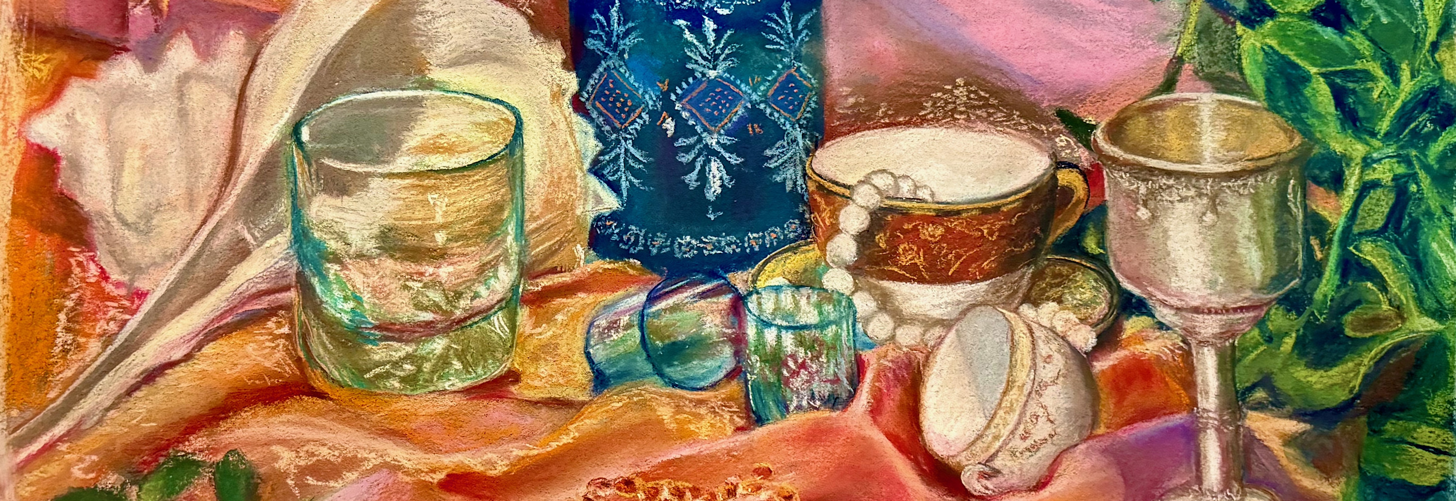 
        <div class='title'>
          Pretty Gifts  Pastel On Paper 17X25 Sumati Deutscher
        </div>
       