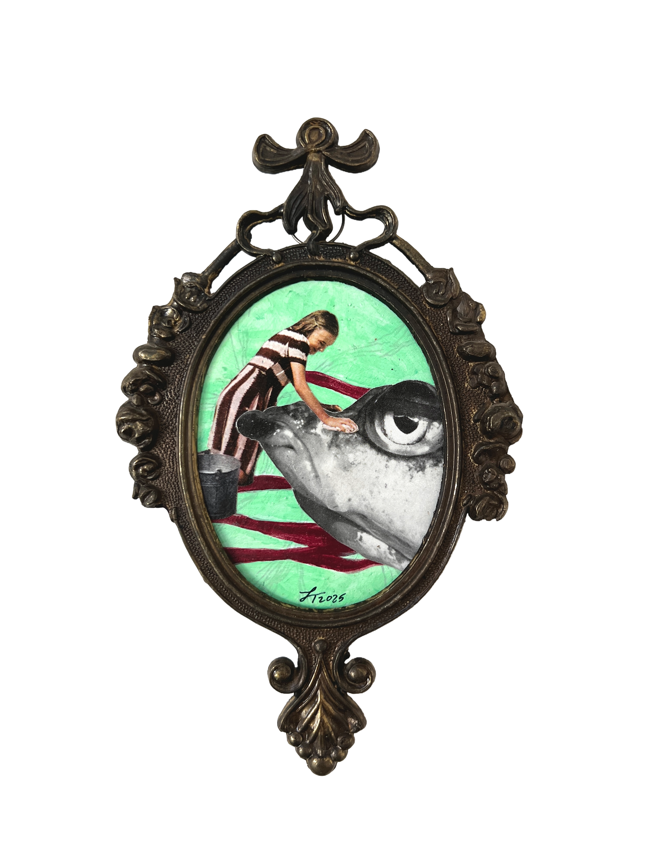 Thompson polished 4x6 mixedmediacollage 2025 gun3ye