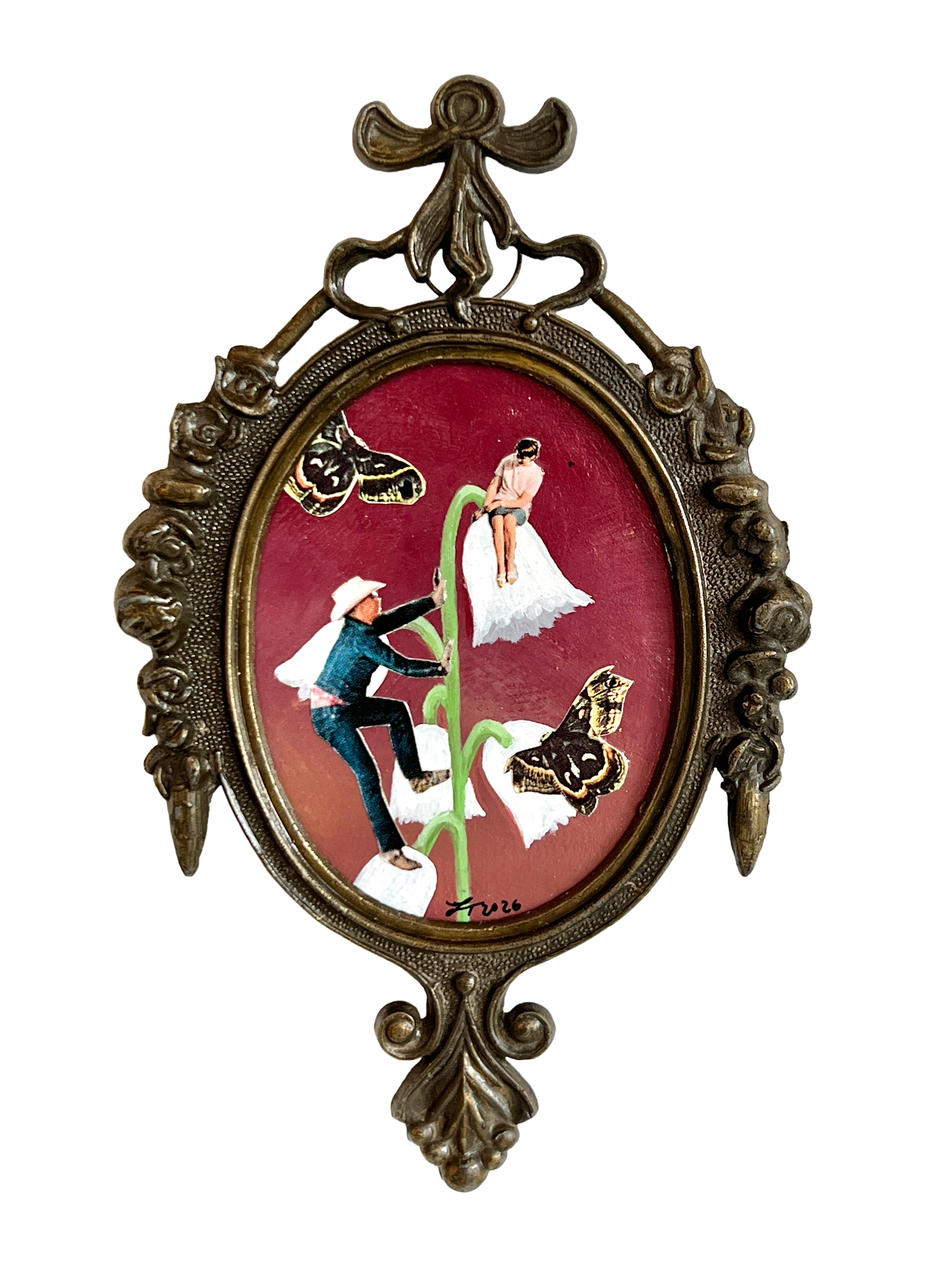 Thompson socialclimber 4x6 framed mixedmediacollage 2026 ce6gi0