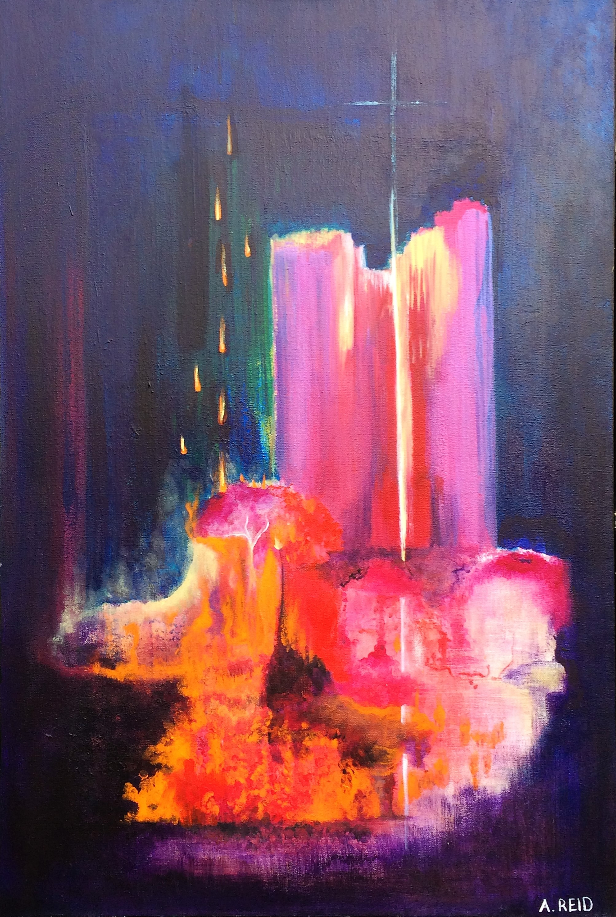 Seed of the Woman by Anne Reid Artist shown as an original acrylic painting on canvas.