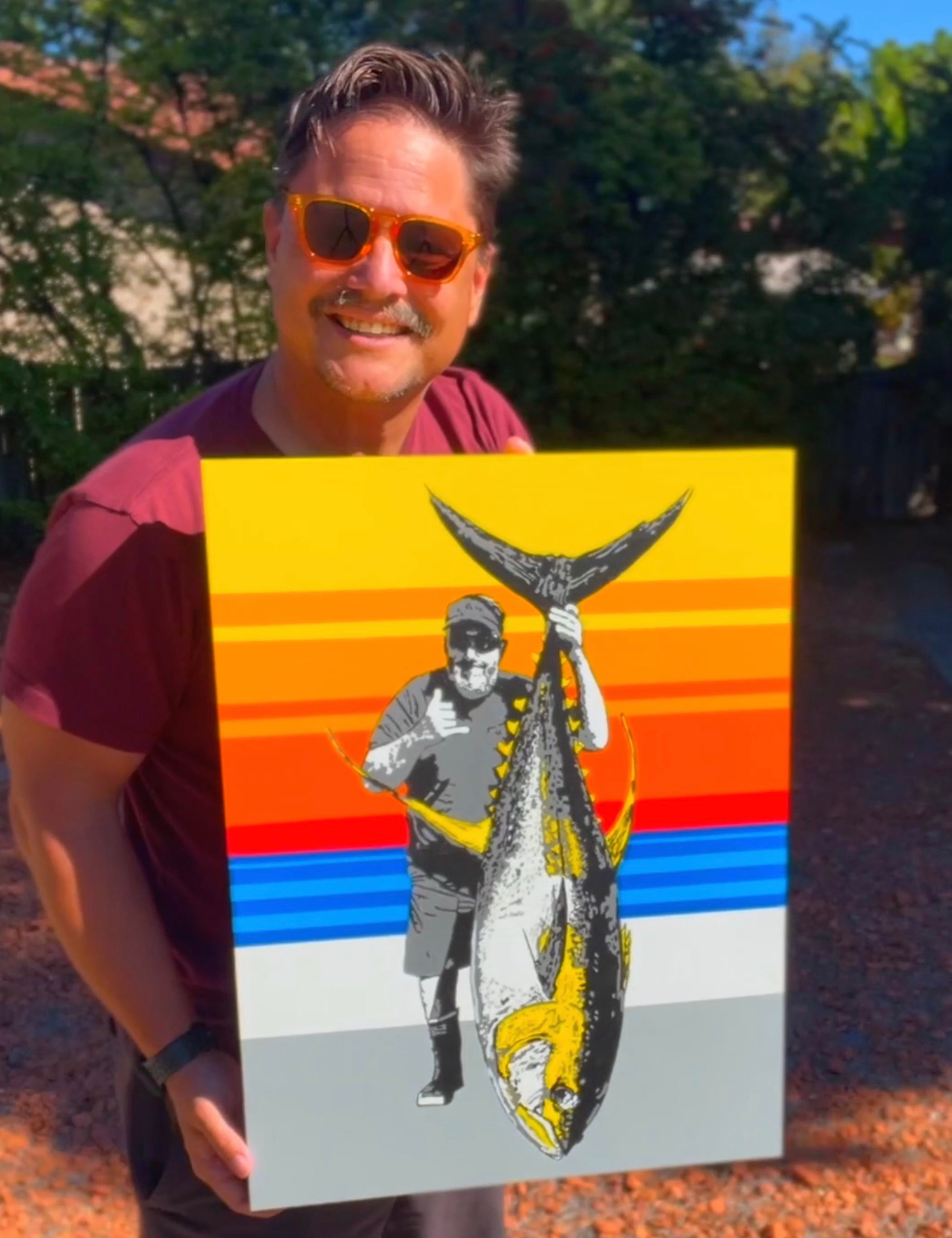 Jon savage yellow tail tuna 18x24 2025 k2lcue