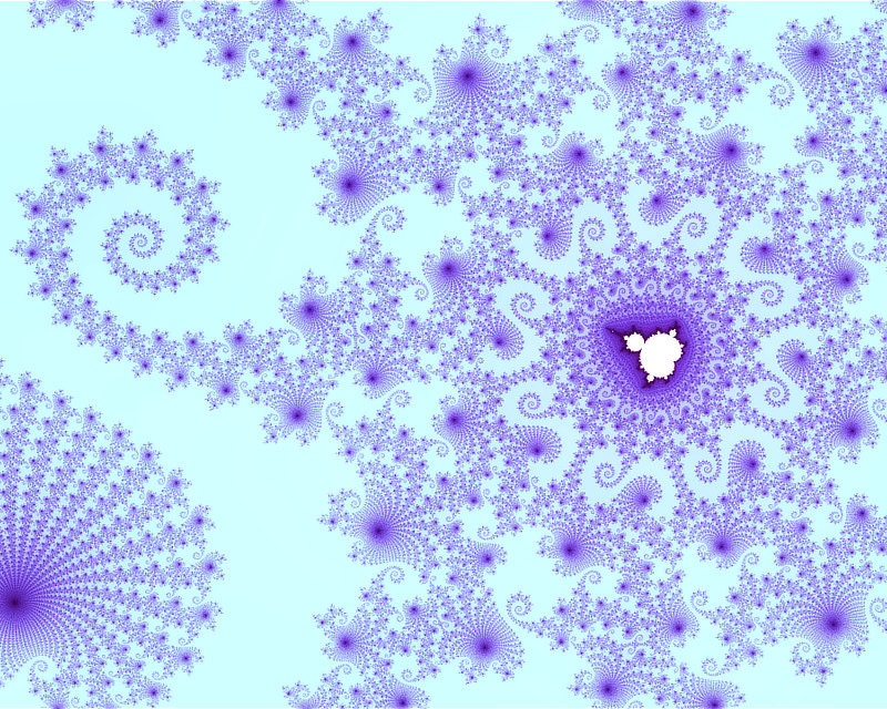 Custom-equation escape-time fractal showing unique organic forms