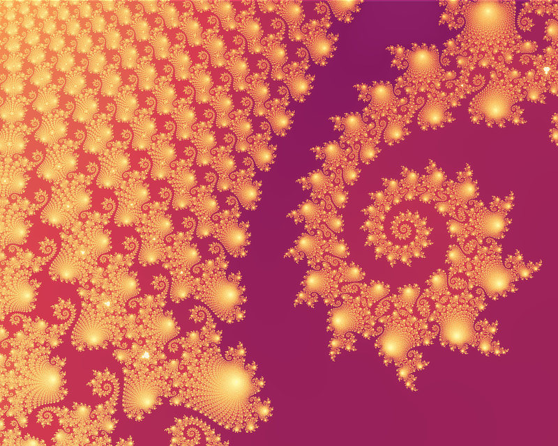 Mandelbrot set fractal with spiraling detail at infinite depth