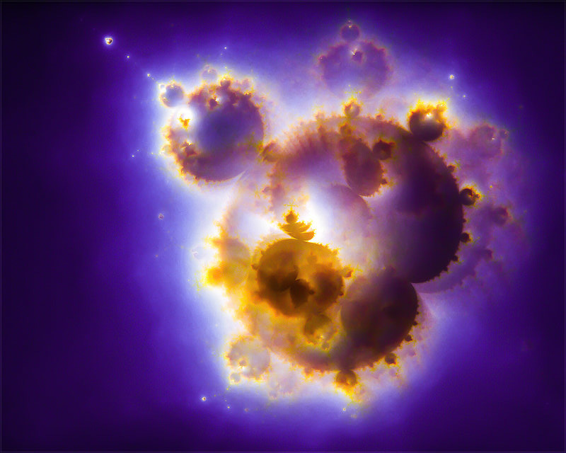 Nebulabrot render with RGB channel separation creating cosmic color